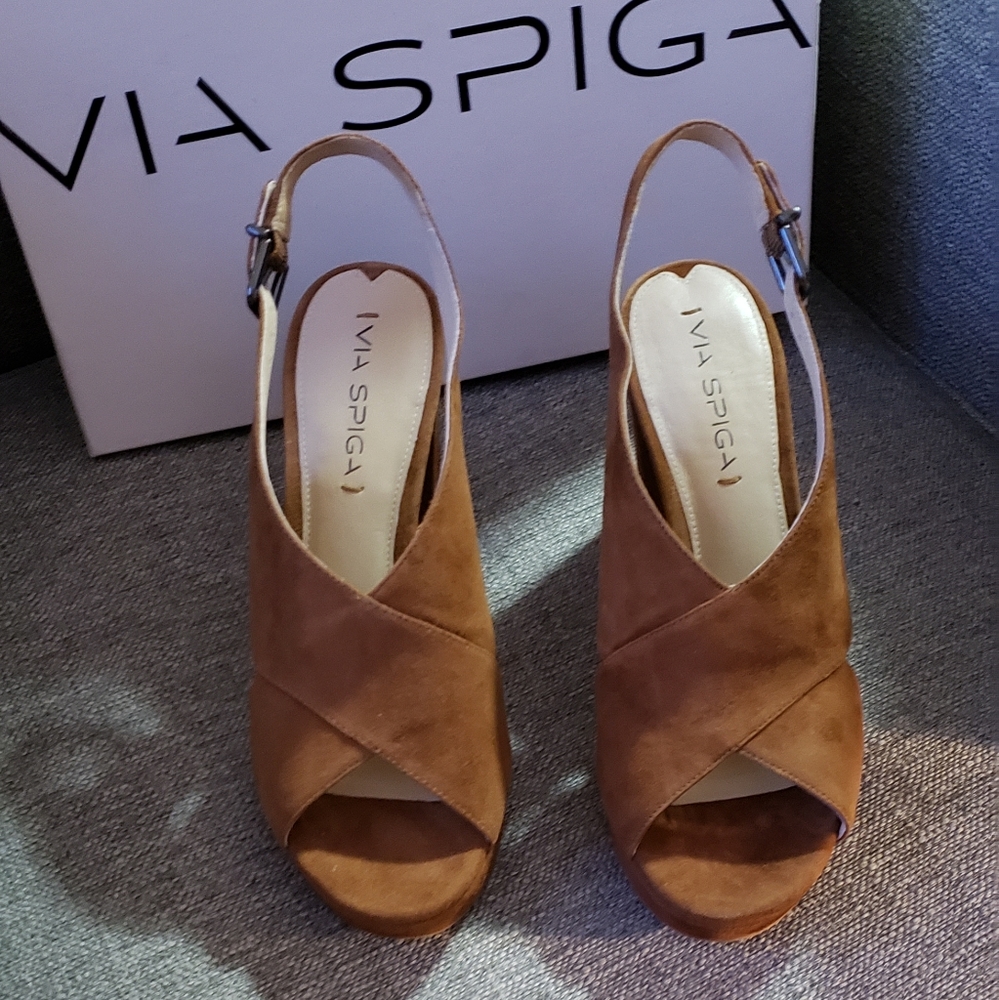 Via Spiga Suede Sandals